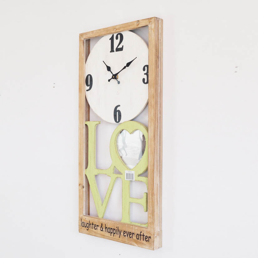 Love Word Wall Clock Decoration Romantic Style 