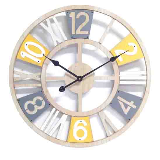 16 inch MDF Retro Features Large Farmhouse Wall Clock Promotion