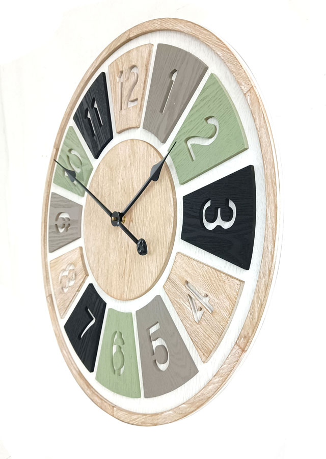 The Whole Wood Clock Mutiful Colour Square clock