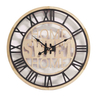 Wooden Decorative Carved Quality Wall Clocks Gear Effect 