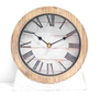 Nice Classic Table Clock White Base Wood Frame Clock 