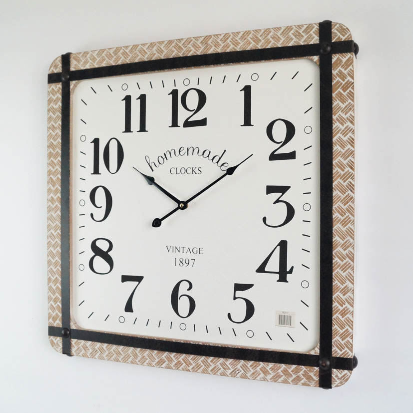 Normal Indoor Wall Clock 24Inch Square Style 