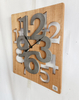 A Square Style Simple Wall Clock Decoration 