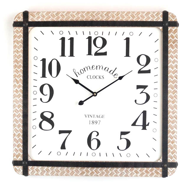 Normal Indoor Wall Clock 24Inch Square Style 