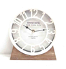 White Frame Clock Promotional Home Decoration Table Clocks