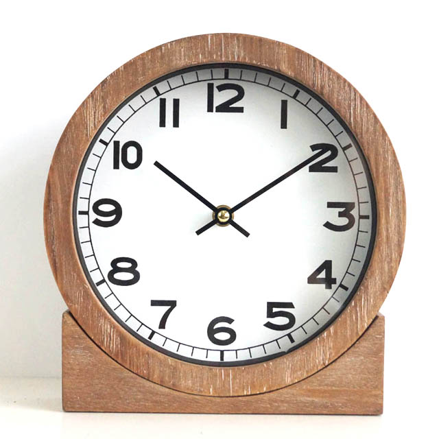 Hot Selling Modern Simple Fashionable Solid Wood Table Clock