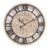 Wooden Decorative Carved Quality Wall Clocks Gear Effect 